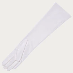 Long White Silk Lined Leather Gloves -Elegant Scarf Store 2022 11 20 26