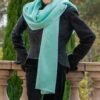 Aquamarine Cashmere And Silk Wrap -Elegant Scarf Store acquamarine cashmere silk wrap 2
