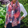 Echoes Of The Wild - Amber Trail Cashmere And Silk Wrap -Elegant Scarf Store amber trail mood