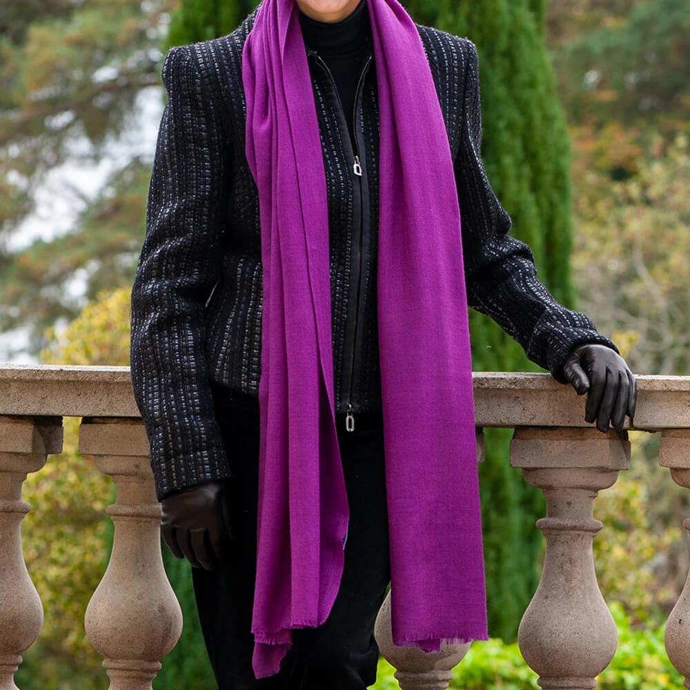 Amethyst Cashmere And Silk Wrap 4 Amethyst Cashmere And Silk Wrap - Image 2