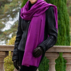 Amethyst Cashmere And Silk Wrap 9 Amethyst Cashmere And Silk Wrap -Elegant Scarf Store amethest purple cashmere silk wrap 2