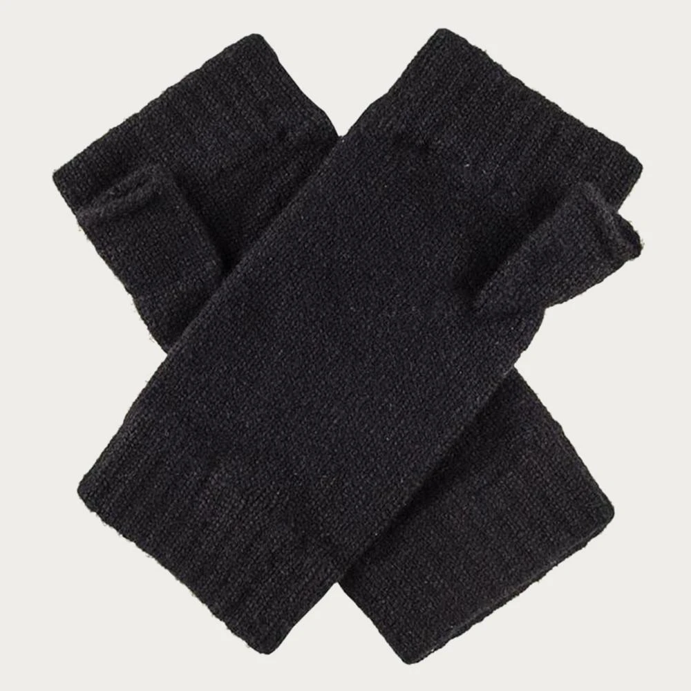 Ladies Black Cashmere Mittens 3 Ladies Black Cashmere Mittens