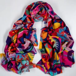 PRE ORDER: The Liberty ‘Art Nouveau’ Quintet - Bohemia Cashmere And Silk Wrap -Elegant Scarf Store bohemia print cashmere wrap 4