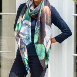 The Liberty Print Floral Quartet - Botanical Dream Cashmere And Silk Wrap