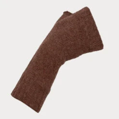 Ladies Auburn Brown Cashmere Mittens -Elegant Scarf Store brown cashmere mittens 2