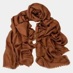 Auburn Lights Cashmere And Silk Wrap -Elegant Scarf Store brown cashmere silk wrap 1