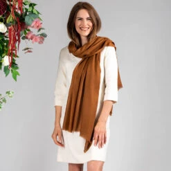 Auburn Lights Cashmere And Silk Wrap -Elegant Scarf Store brown cashmere silk wrap 3 167551ff 206d 4c53 b078 0d36a873039d