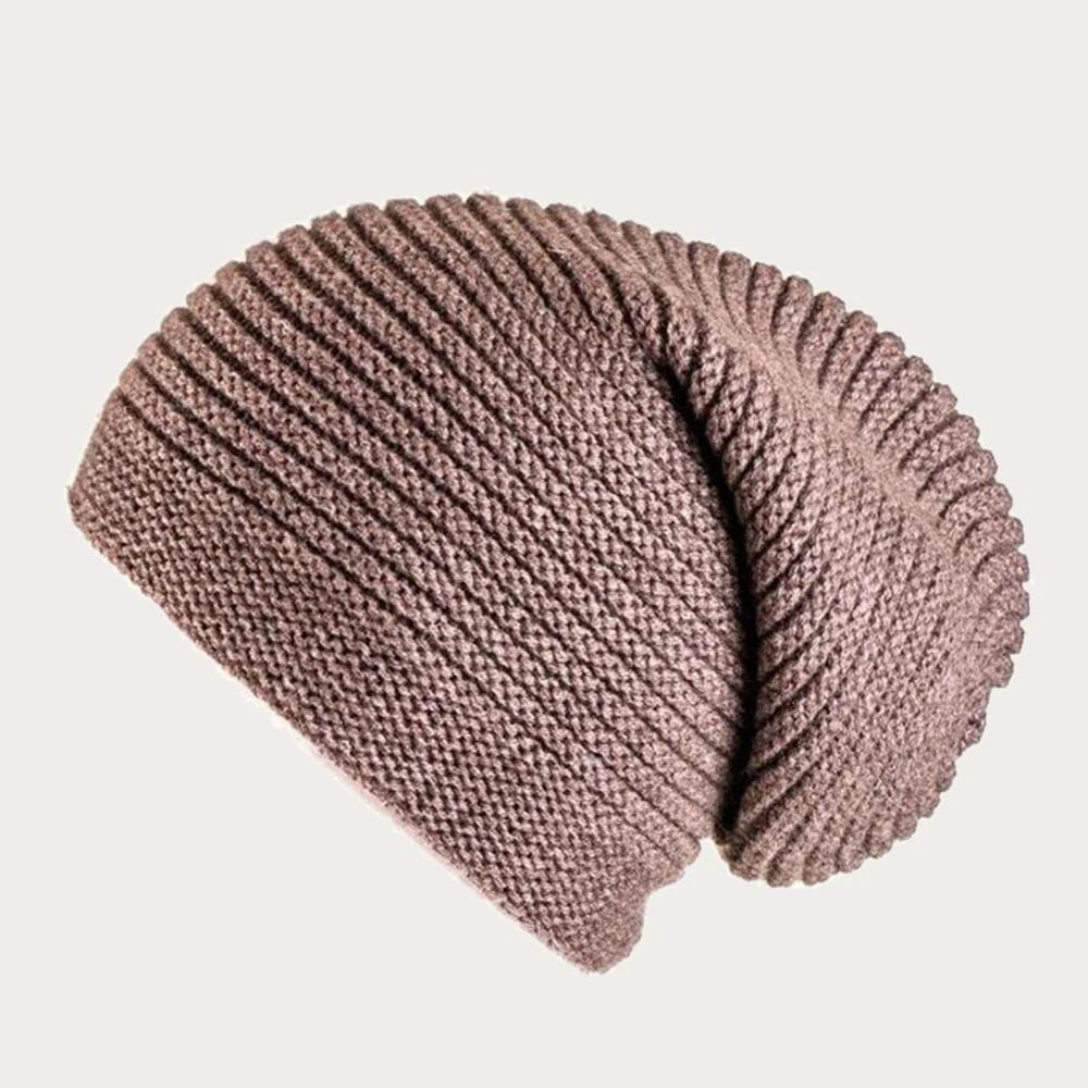 Brown Cashmere Slouch Beanie Hat 3 Brown Cashmere Slouch Beanie Hat