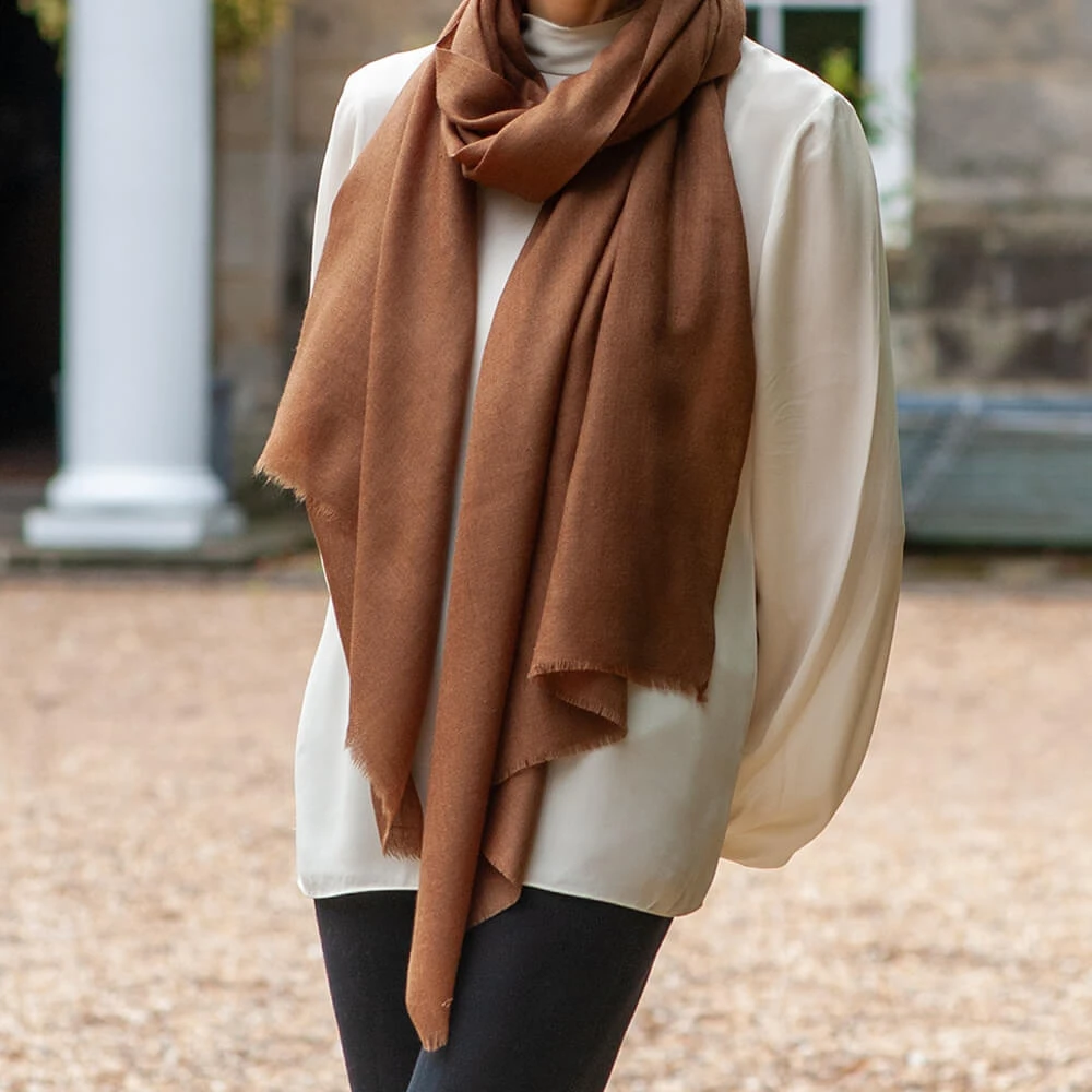 Elegant Scarf Store 18 Elegant Scarf Store -Elegant Scarf Store brown cashmere wrap 3