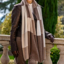 The Check Set - Neutral Tones Italian Cashmere Scarf