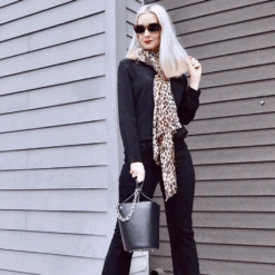 Brown Leopard Print Cashmere And Silk Scarf 19 Brown Leopard Print Cashmere And Silk Scarf -Elegant Scarf Store brown leopard cashmere scarf