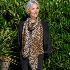 Brown Leopard Print Cashmere And Silk Scarf 21 Brown Leopard Print Cashmere And Silk Scarf -Elegant Scarf Store brown leopard print cashmere wrap 2 4a87e966 1ed2 4df3 a222 accbb3f34fdd