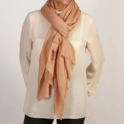 The Spice Route Quintet - Cinnamon Cashmere And Silk Wrap -Elegant Scarf Store cinnamon cashmere silk wrap 1
