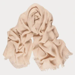 Super Luxe Cornish Cream Basket Weave Cashmere Shawl -Elegant Scarf Store cream basket weave cashmere shawl 1