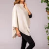 Vanilla Cream Knitted Cashmere Poncho -Elegant Scarf Store cream cashmere poncho 1 79b33ee6 c61a 4608 9ddc 06541ba45726