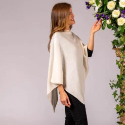 Vanilla Cream Knitted Cashmere Poncho -Elegant Scarf Store cream cashmere poncho 2 8d3261fa 6047 4822 9fb3 86af4296b0bd