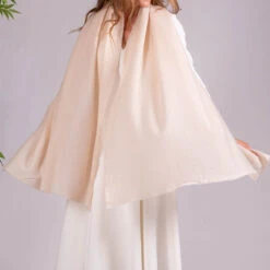 Buttermilk Gossamer Cashmere Shawl -Elegant Scarf Store cream gossamer cashmere shawl 1