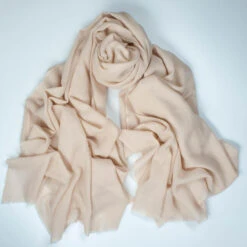 Buttermilk Gossamer Cashmere Shawl -Elegant Scarf Store cream gossamer cashmere shawl