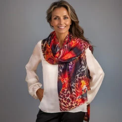 Echoes Of The Wild - Amber Trail Cashmere And Silk Wrap 14 Echoes Of The Wild - Amber Trail Cashmere And Silk Wrap -Elegant Scarf Store echoes wild 2 2