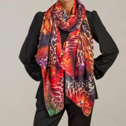 Echoes Of The Wild - Amber Trail Cashmere And Silk Wrap 12 Echoes Of The Wild - Amber Trail Cashmere And Silk Wrap -Elegant Scarf Store echoes wild 3