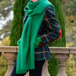Emerald Green Cashmere And Silk Wrap -Elegant Scarf Store emerald green cashmere silk wrap 2