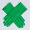 Go Green Silk Lined Italian Leather Gloves 1 Go Green Silk Lined Italian Leather Gloves -Elegant Scarf Store green silk lined leather gloves 1