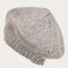 Grey Cashmere Beret -Elegant Scarf Store grey cashmere beret