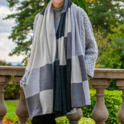 The Check Set - Mono Tones Italian Cashmere Scarf