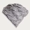 Grey Chunky Cable Knit Cashmere Beanie -Elegant Scarf Store grey chunky slouchy beanie b3714d85 bf2a 4d66 94ab 34ed17cff1aa