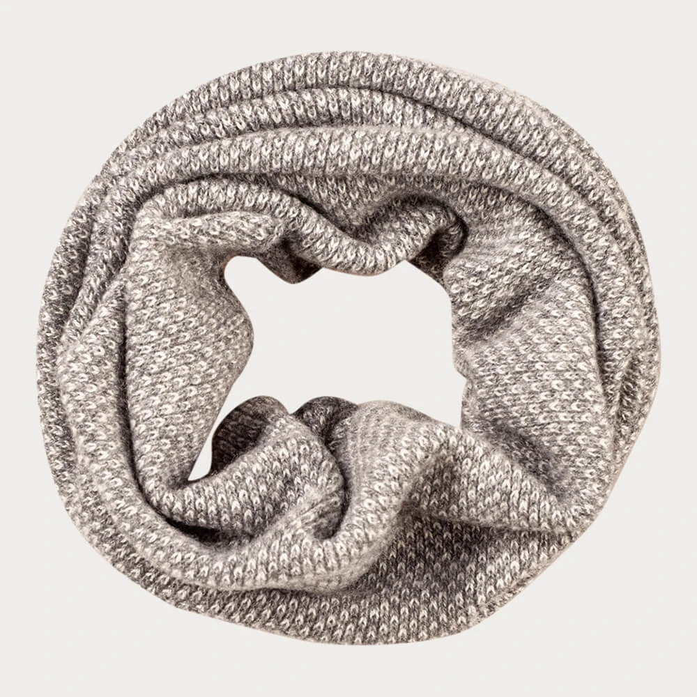 Grey And Ivory Cashmere Collar 4 Grey And Ivory Cashmere Collar - Image 2