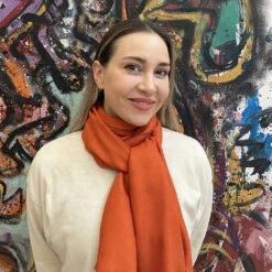 Terracotta Spice Cashmere And Silk Wrap 10 Terracotta Spice Cashmere And Silk Wrap -Elegant Scarf Store hayley autumn