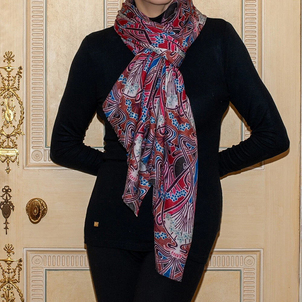 PRE ORDER: The Liberty ‘Art Nouveau’ Quintet - Ianthe Cashmere And Silk Wrap 5 PRE ORDER: The Liberty ‘Art Nouveau’ Quintet - Ianthe Cashmere And Silk Wrap - Image 3