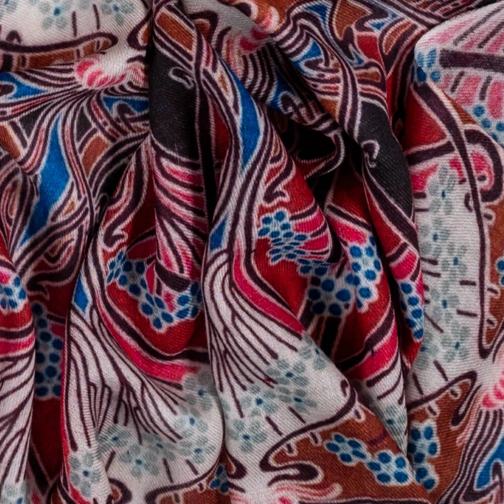 PRE ORDER: The Liberty ‘Art Nouveau’ Quintet - Ianthe Cashmere And Silk Wrap 7 PRE ORDER: The Liberty ‘Art Nouveau’ Quintet - Ianthe Cashmere And Silk Wrap - Image 5