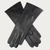 Ladies Black Cashmere Lined Leather Gloves -Elegant Scarf Store ladies leather gloves cashmere lined