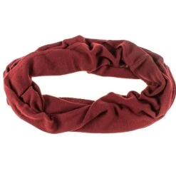 Burgundy Double Size Knitted Cashmere Snood -Elegant Scarf Store large burgundy cashmere snood 2