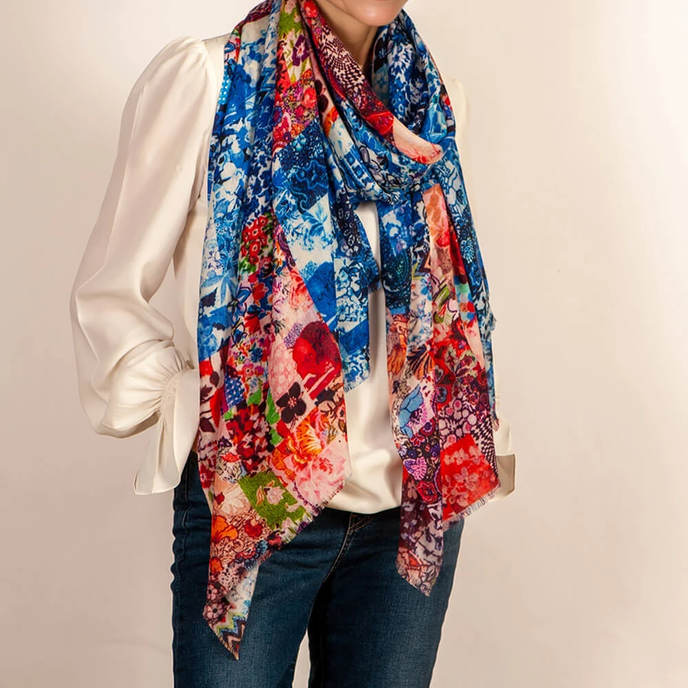 The Liberty ‘Archive Patchwork’ Trilogy - Patchwork Of Patchwork Cashmere And Silk Wrap 7 The Liberty ‘Archive Patchwork’ Trilogy - Patchwork Of Patchwork Cashmere And Silk Wrap - Image 5