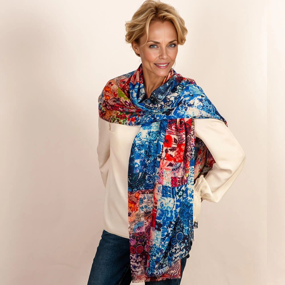 The Liberty ‘Archive Patchwork’ Trilogy - Patchwork Of Patchwork Cashmere And Silk Wrap 8 The Liberty ‘Archive Patchwork’ Trilogy - Patchwork Of Patchwork Cashmere And Silk Wrap - Image 6