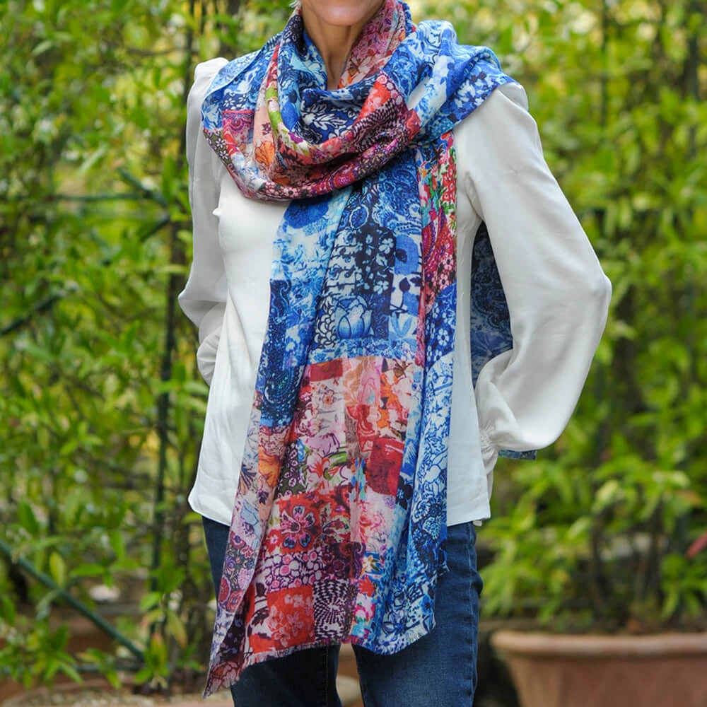 The Liberty ‘Archive Patchwork’ Trilogy - Patchwork Of Patchwork Cashmere And Silk Wrap 5 The Liberty ‘Archive Patchwork’ Trilogy - Patchwork Of Patchwork Cashmere And Silk Wrap - Image 3