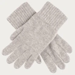 Elegant Scarf Store 26 Men's Grey Cashmere Gloves