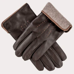 Elegant Scarf Store -Elegant Scarf Store mens two tone brown leather gloves 2 b1c9a62c 7e11 4bcc 93c4 113ca4235307