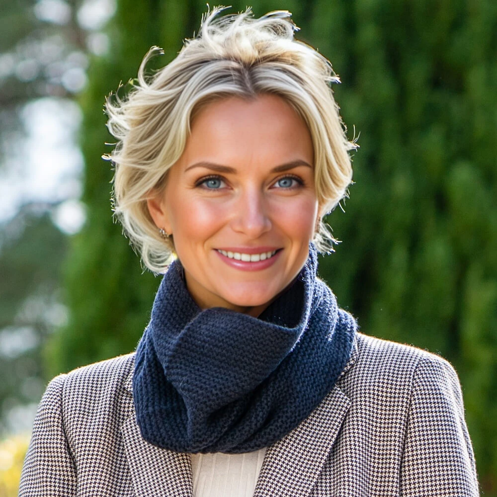 Navy Luxe Italian Cashmere Collar 3 Navy Luxe Italian Cashmere Collar