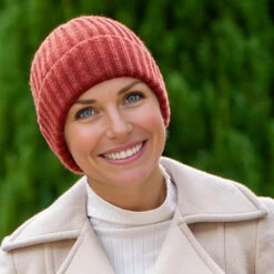 Terracotta Luxe Italian Cashmere Beanie