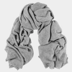 Oversized Grey Cashmere Knit Scarf -Elegant Scarf Store oversize grey cashmere scarf 2a8aa5f4 bb2f 4c45 8cee 68f020e28dd0
