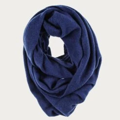 Black Navy Double Size Knitted Cashmere Snood -Elegant Scarf Store oversize navy cashmere snood 8786f288 8fd8 43d5 9e07 40ff8725c68d