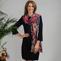 The Liberty Print Quartet – The Paisley Cashmere And Silk Wrap -Elegant Scarf Store paisley print cashmere silk wrap 4
