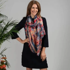 The Liberty Print Quartet – The Paisley Cashmere And Silk Wrap -Elegant Scarf Store paisley print cashmere silk wrap 5