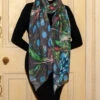 The Liberty Print Quartet – The Peacock Cashmere And Silk Wrap 2 The Liberty Print Quartet – The Peacock Cashmere And Silk Wrap -Elegant Scarf Store peacock print cashmere wrap 2