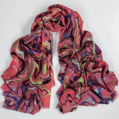 The Kaleidoscope Quartet - Pink Drift Cashmere And Silk Wrap 14 The Kaleidoscope Quartet - Pink Drift Cashmere And Silk Wrap -Elegant Scarf Store pink Kaleidoscope cashmere silk wrap 1