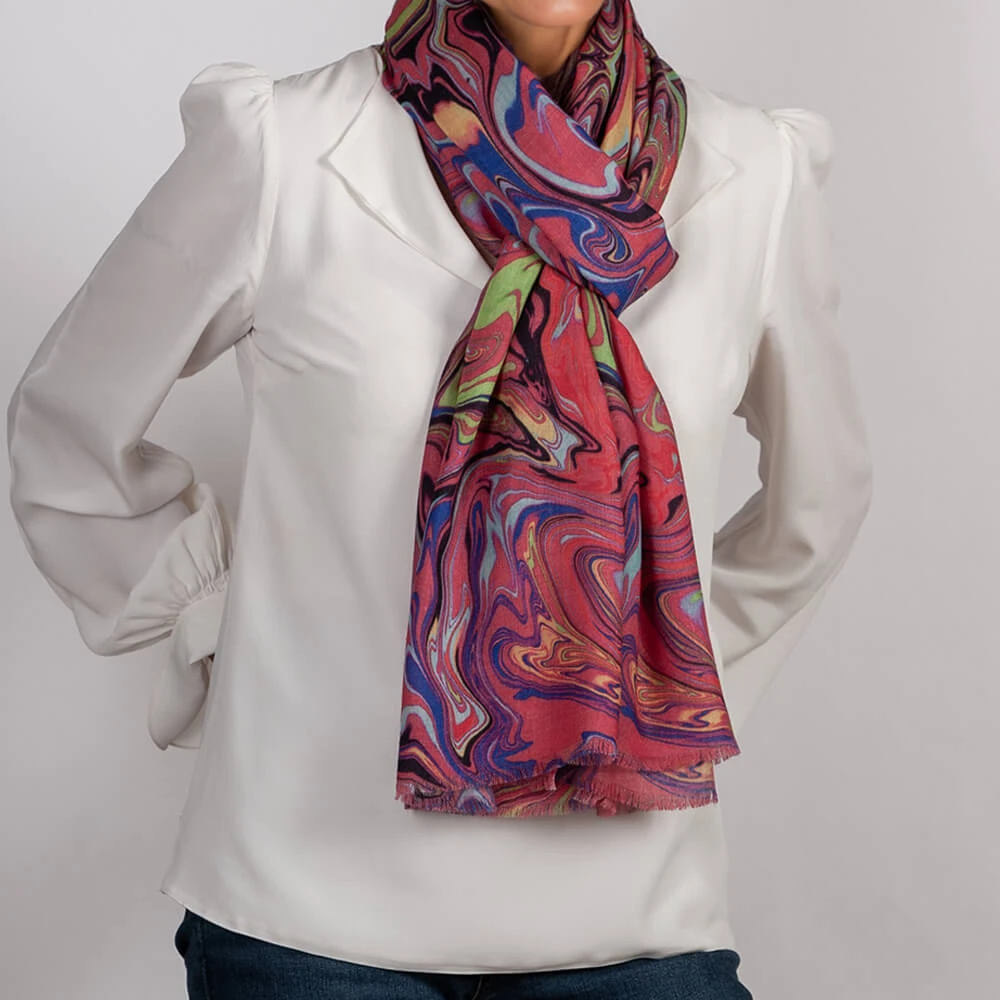 The Kaleidoscope Quartet - Pink Drift Cashmere And Silk Wrap 9 The Kaleidoscope Quartet - Pink Drift Cashmere And Silk Wrap - Image 7