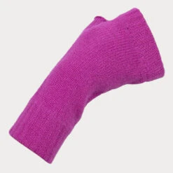 Ladies Fuchsia Pink Cashmere Mittens -Elegant Scarf Store purple cashmere mittens 2